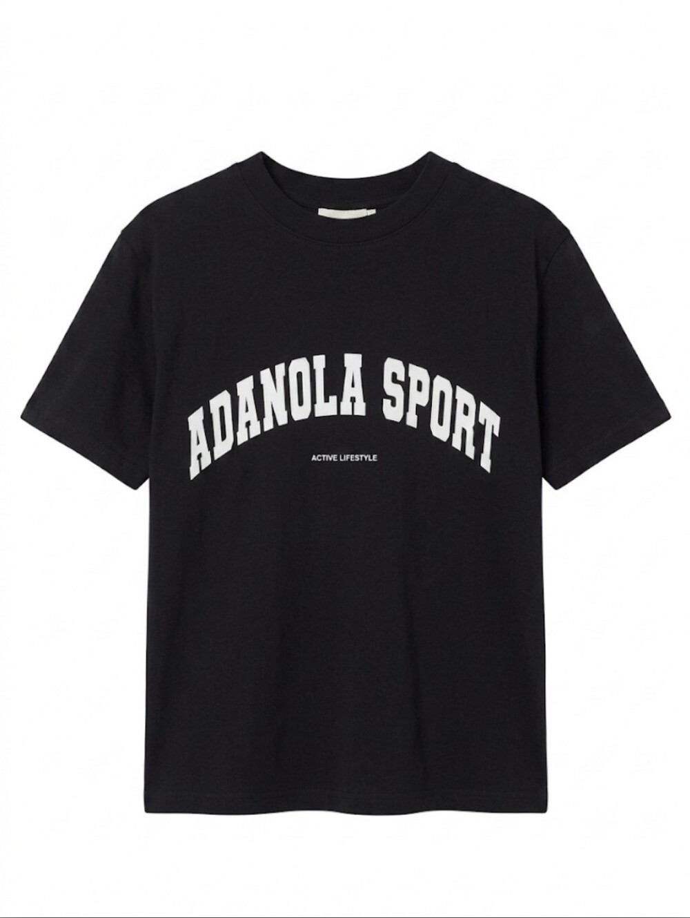 ADANOLA Sport Active Lifestyle Arch Logo Tee Black Medium Women